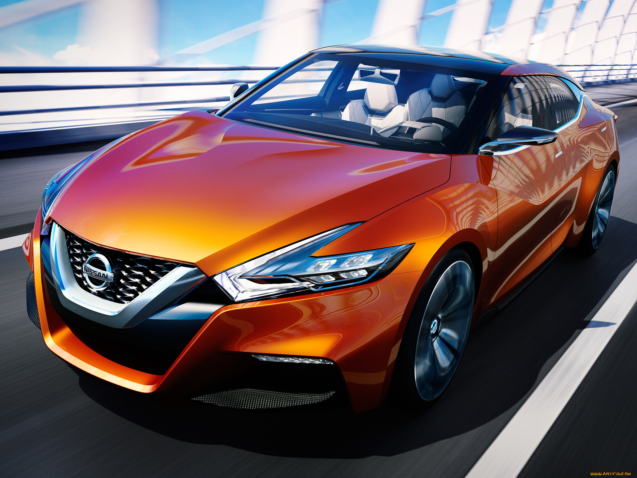 , nissan, datsun, sport, concept, 2014, sedan